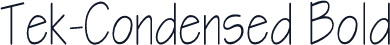 Tek-Condensed Bold