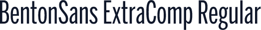 BentonSans ExtraComp Regular