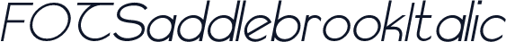 FOTSaddlebrookItalic