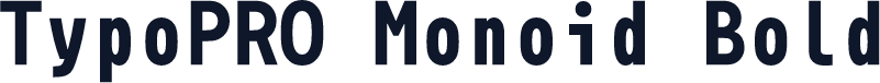 TypoPRO Monoid Bold