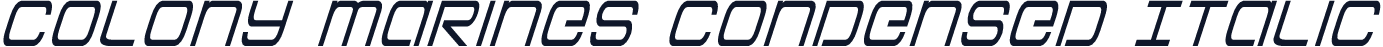 Colony Marines Condensed Italic