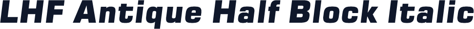 LHF Antique Half Block Italic