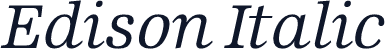 Edison Italic