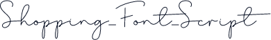 Shopping_Font_Script