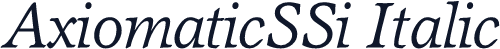 AxiomaticSSi Italic