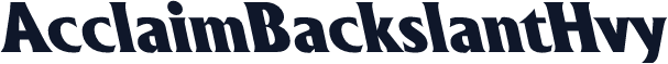 AcclaimBackslantHvy