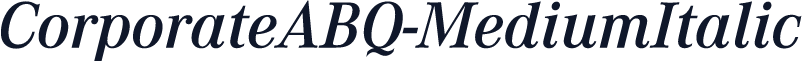 CorporateABQ-MediumItalic
