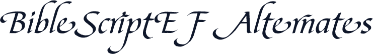 BibleScriptEF Alternates