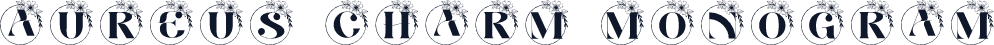Aureus Charm Monogram