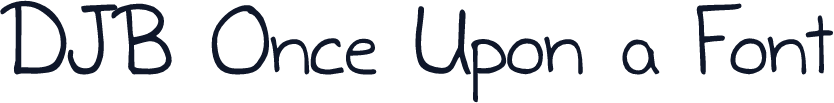 DJB Once Upon a Font