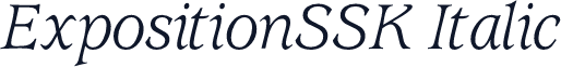 ExpositionSSK Italic