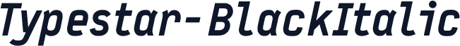 Typestar-BlackItalic