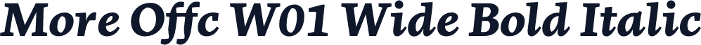 More Offc W01 Wide Bold Italic