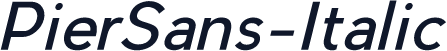 PierSans-Italic