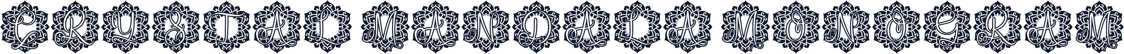 Crystal Mandala Monogram