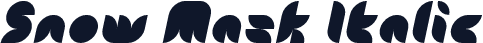 Snow Mask Italic