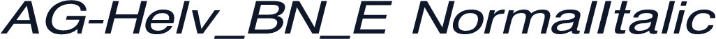 AG-Helv_BN_E NormalItalic