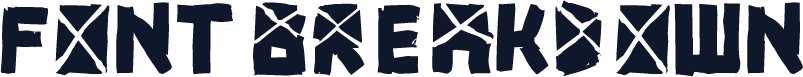 font breakdown