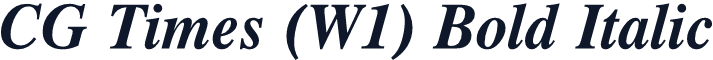 CG Times (W1) Bold Italic