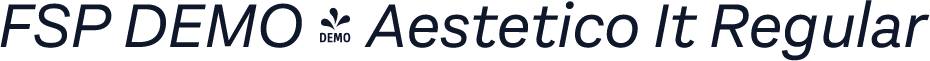 FSP DEMO - Aestetico It Regular