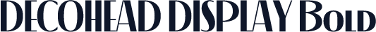 DECOHEAD DISPLAY Bold