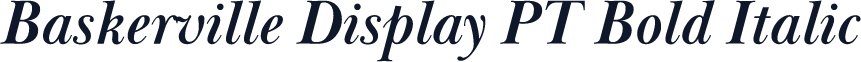 Baskerville Display PT Bold Italic
