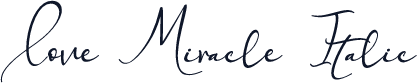 Love Miracle Italic