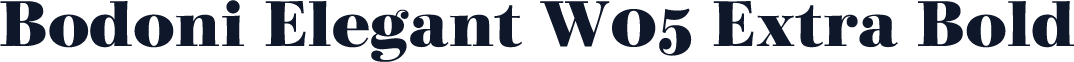 Bodoni Elegant W05 Extra Bold