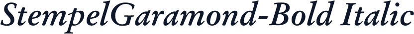 StempelGaramond-Bold Italic
