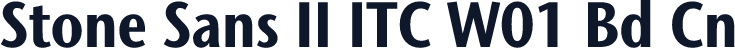 Stone Sans II ITC W01 Bd Cn