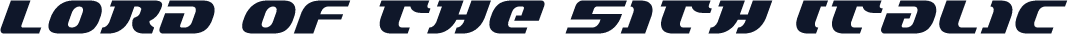 Lord of the Sith Italic