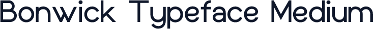 Bonwick Typeface Medium