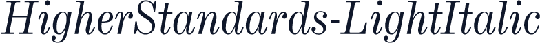 HigherStandards-LightItalic
