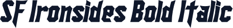SF Ironsides Bold Italic
