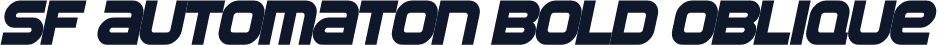 SF Automaton Bold Oblique