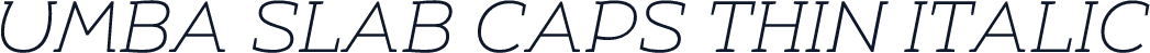 Umba Slab Caps Thin Italic