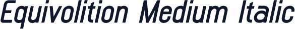 Equivolition Medium Italic