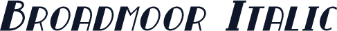 Broadmoor Italic