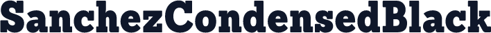 SanchezCondensedBlack