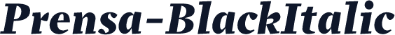 Prensa-BlackItalic