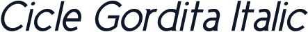 Cicle Gordita Italic
