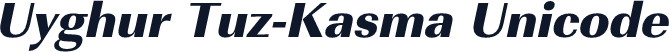 Uyghur Tuz-Kasma Unicode