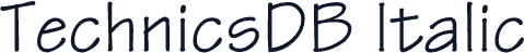 TechnicsDB Italic