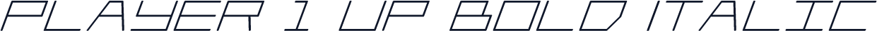 Player 1 Up Bold Italic