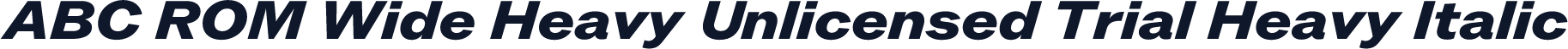 ABC ROM Wide Heavy Unlicensed Trial Heavy Italic