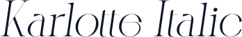 Karlotte Italic