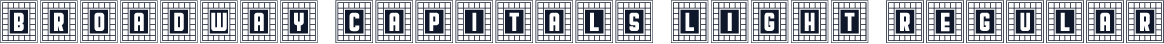 Broadway Capitals Light Regular