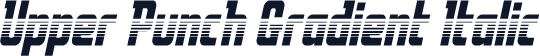 Upper Punch Gradient Italic