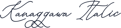 Kanaggawa Italic