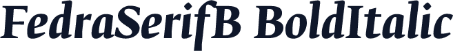 FedraSerifB BoldItalic
